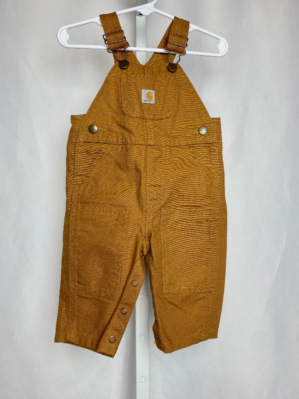 Carhartt Infant Classic Carhartt Brown Canvas Bib Overalls 3 months